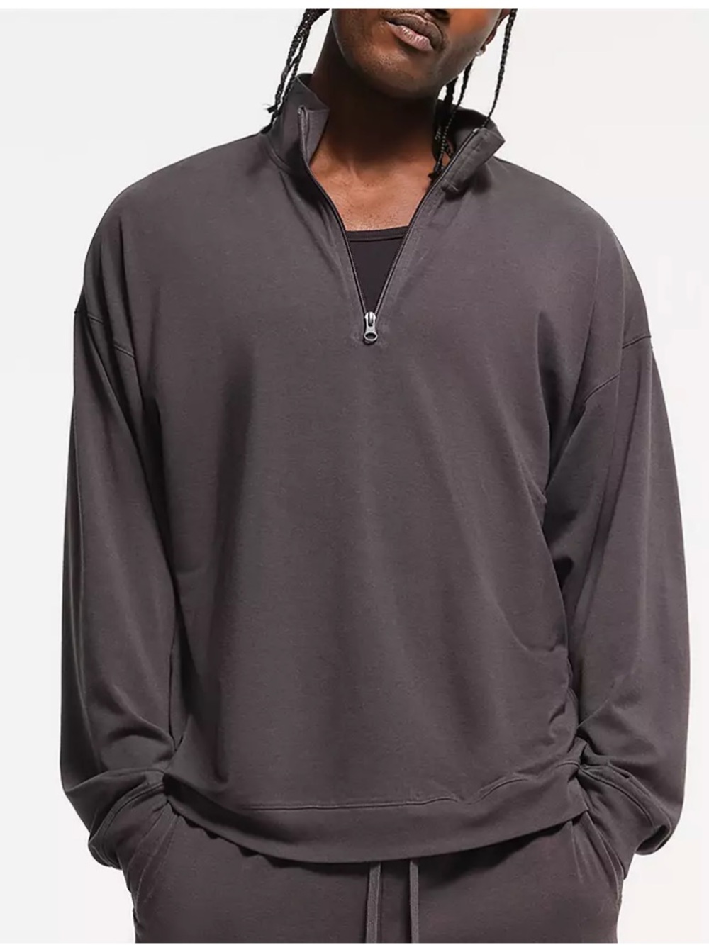 SKIMS Men's 1/4 Zip Pullover Sweatshirt XL